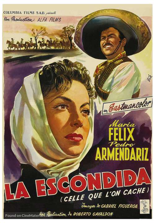 La escondida - Belgian Movie Poster