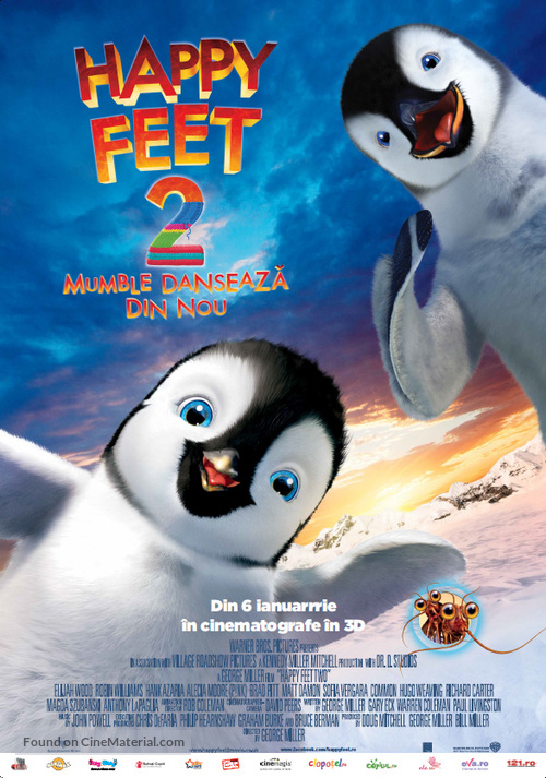 Happy Feet Two - Romanian Movie Poster