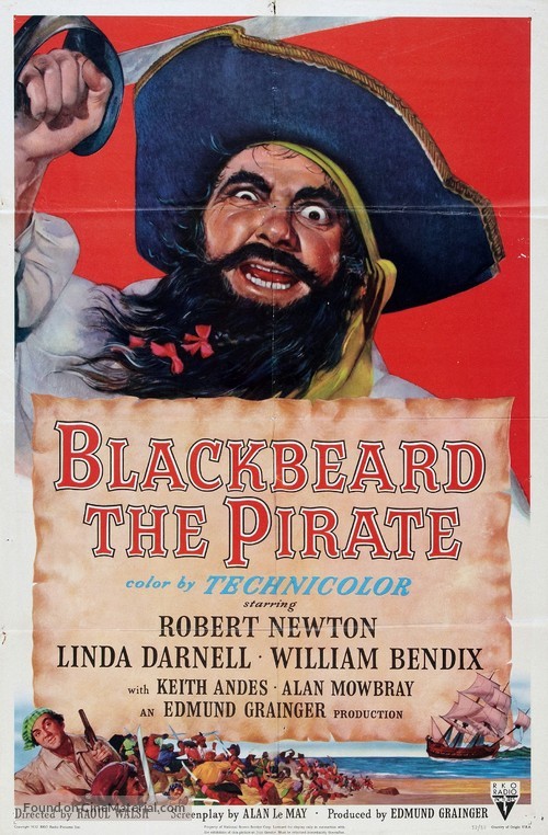 Blackbeard, the Pirate - Movie Poster