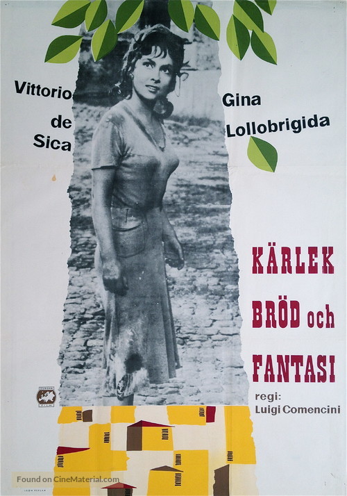 Pane, amore e fantasia - Swedish Movie Poster