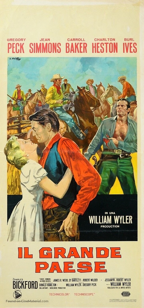 The Big Country - Italian Movie Poster