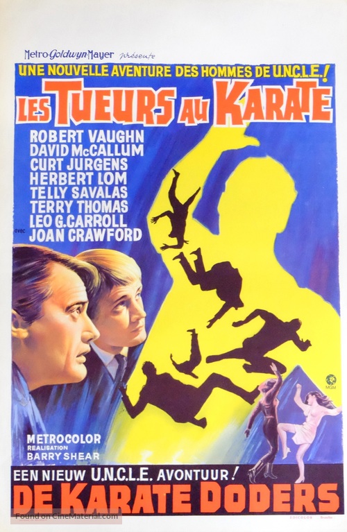 The Karate Killers - Belgian Movie Poster