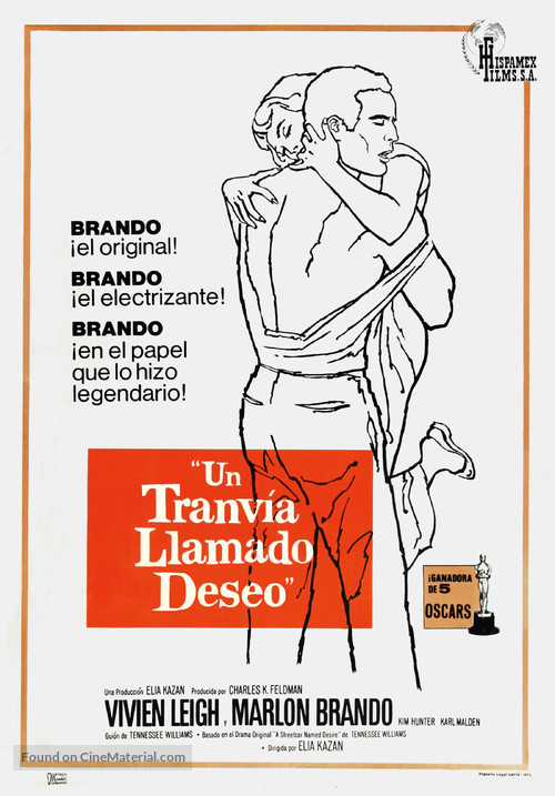 A Streetcar Named Desire - Spanish Movie Poster