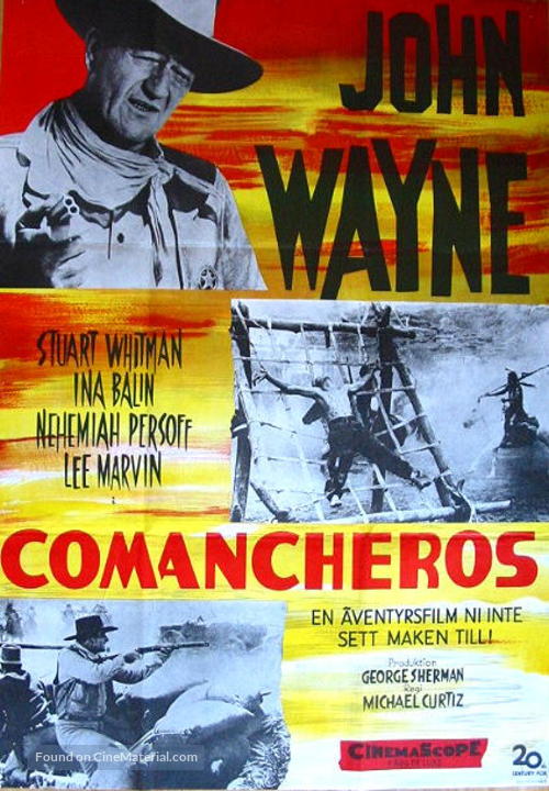 The Comancheros - Swedish Movie Poster