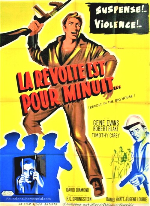 Revolt in the Big House - French Movie Poster