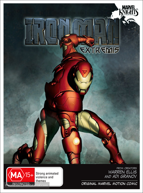 &quot;Iron Man: Extremis&quot; - Australian DVD movie cover