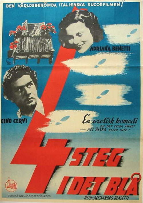 4 passi fra le nuvole - Swedish Movie Poster