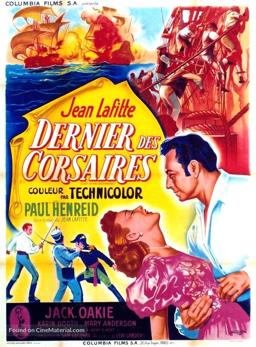 Last of the Buccaneers - French Movie Poster
