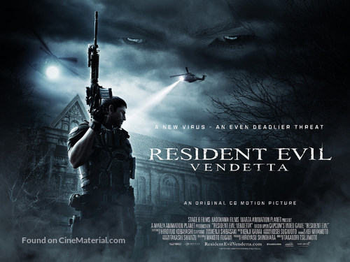 Resident Evil: Vendetta - British Movie Poster