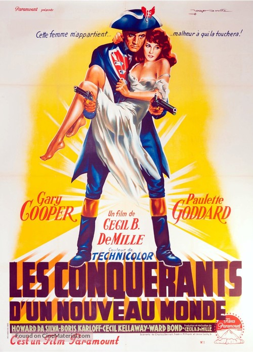 Unconquered - French Movie Poster