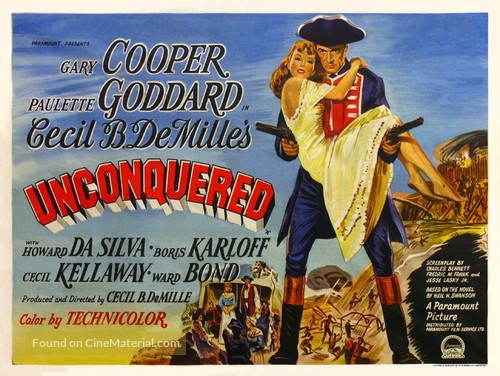 Unconquered - British Movie Poster