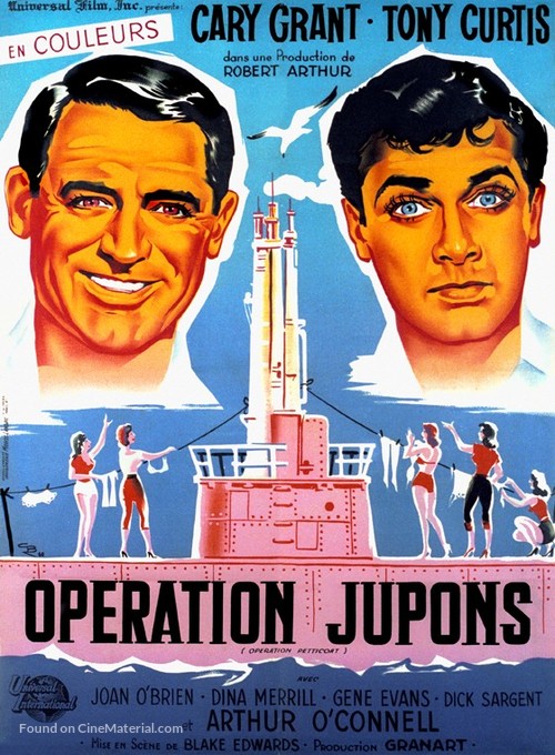 Operation Petticoat - French Movie Poster