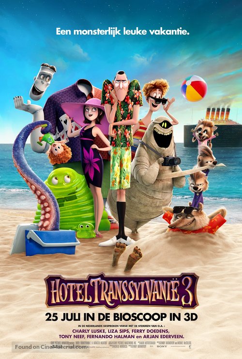 Hotel Transylvania 3: Summer Vacation - Dutch Movie Poster