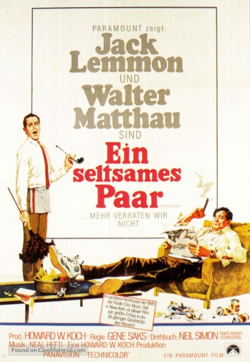 The Odd Couple - German Movie Poster
