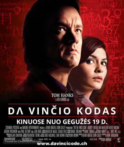 The Da Vinci Code - Lithuanian Movie Poster