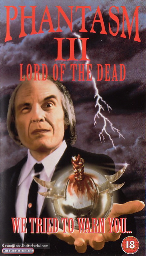 Phantasm III: Lord of the Dead - British VHS movie cover