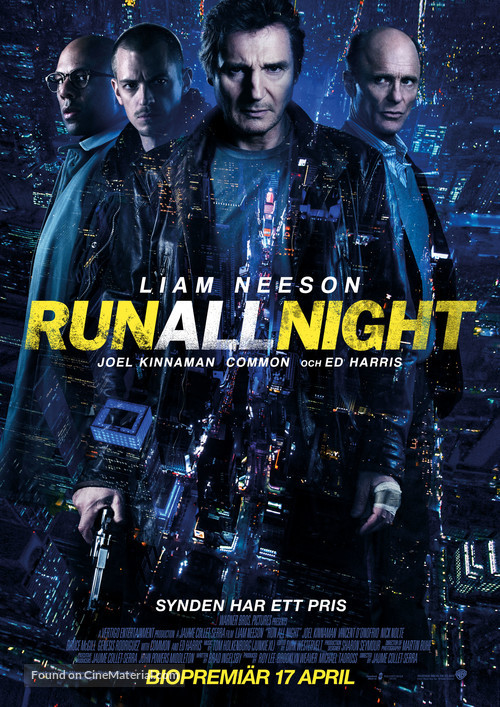 Run All Night - Swedish Movie Poster