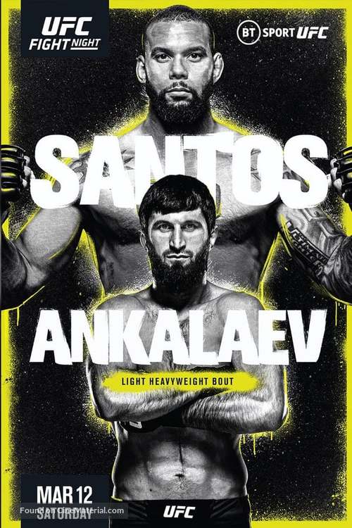 &quot;UFC on ESPN&quot; Santos vs. Ankalaev - Movie Poster