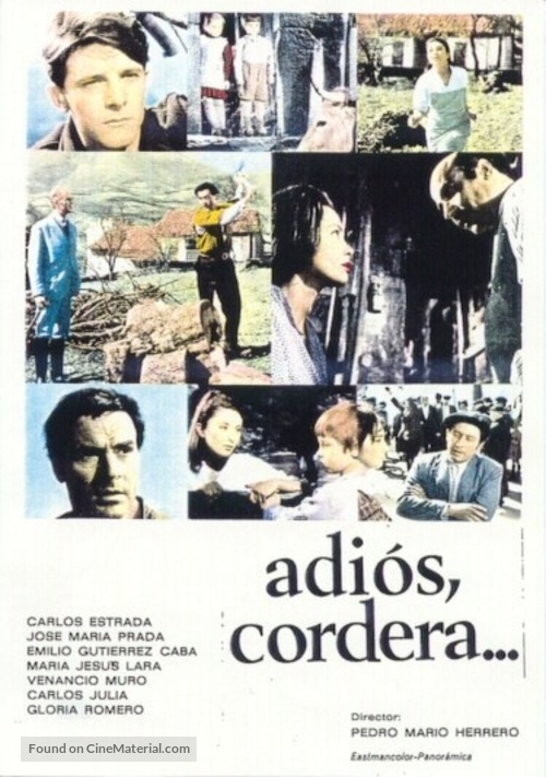 Adi&oacute;s cordera - Spanish Movie Poster