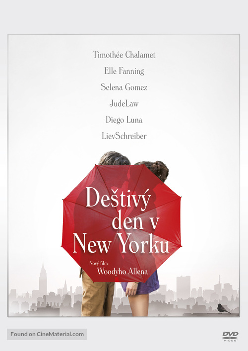 A Rainy Day in New York - Czech DVD movie cover