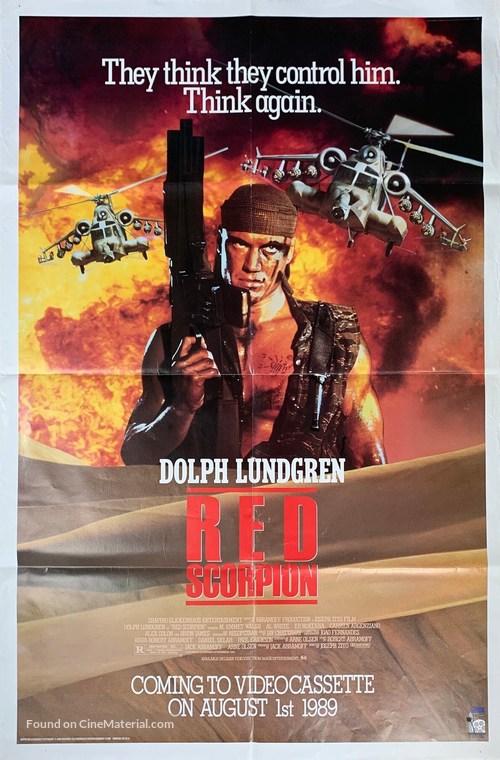 Red Scorpion - Video release movie poster