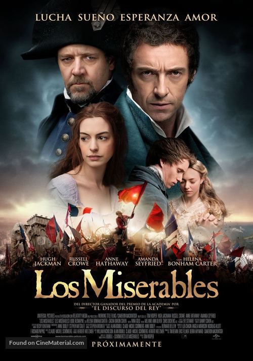 Les Mis&eacute;rables - Mexican Movie Poster