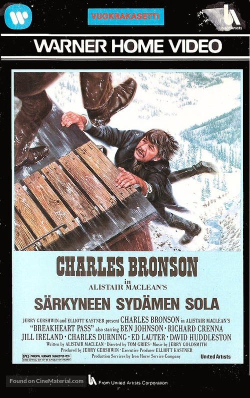 Breakheart Pass - Finnish VHS movie cover