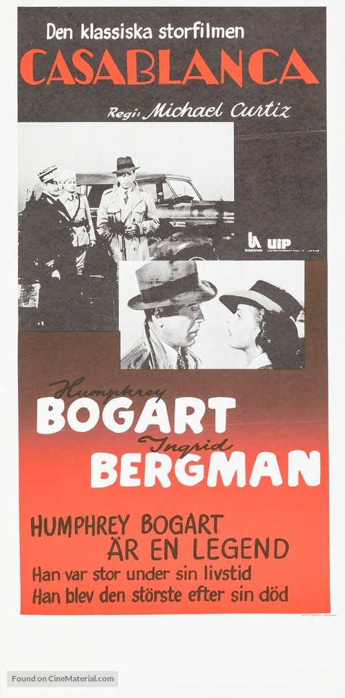 Casablanca - Swedish Movie Poster