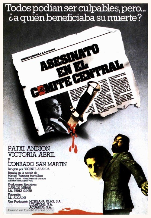 Asesinato en el Comit&eacute; Central - Spanish Movie Poster