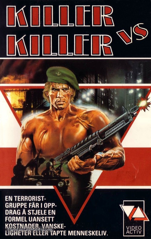 Killer contro killers - Norwegian VHS movie cover