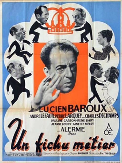 Un fichu m&eacute;tier - French Movie Poster