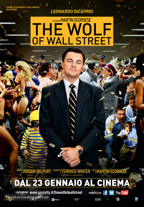 The Wolf of Wall Street - Italian Movie Poster