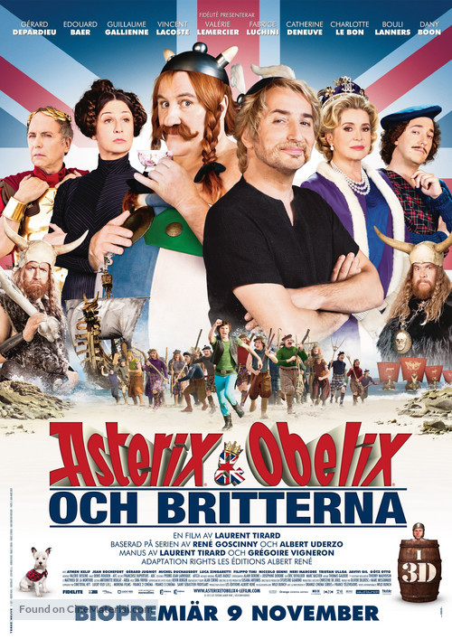 Ast&eacute;rix et Ob&eacute;lix: Au Service de Sa Majest&eacute; - Swedish Movie Poster