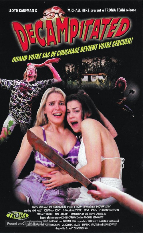 Decampitated - French VHS movie cover