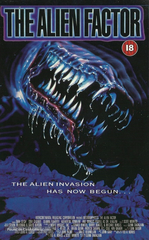 Metamorphosis: The Alien Factor - British VHS movie cover