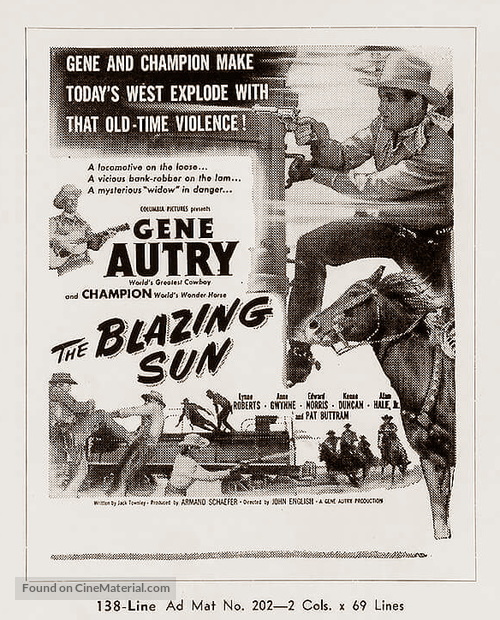 The Blazing Sun - poster