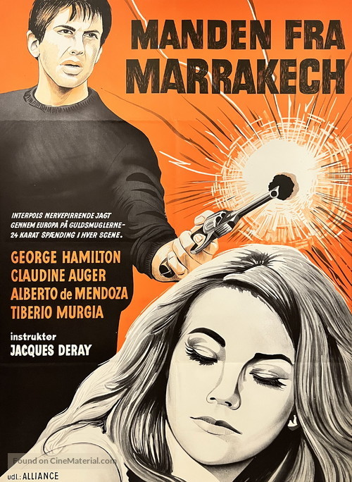 L&#039;homme de Marrakech - Danish Movie Poster