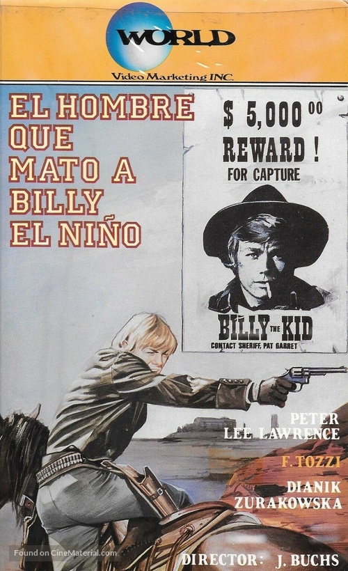 El hombre que mat&oacute; a Billy el Ni&ntilde;o - VHS movie cover