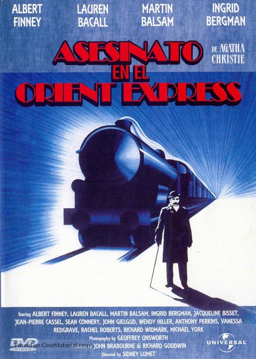 Murder on the Orient Express - Spanish DVD movie cover