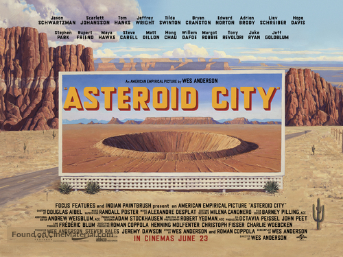 Asteroid City - British Movie Poster