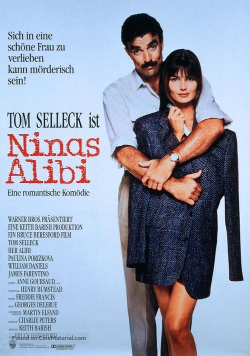 Her Alibi - German Movie Poster