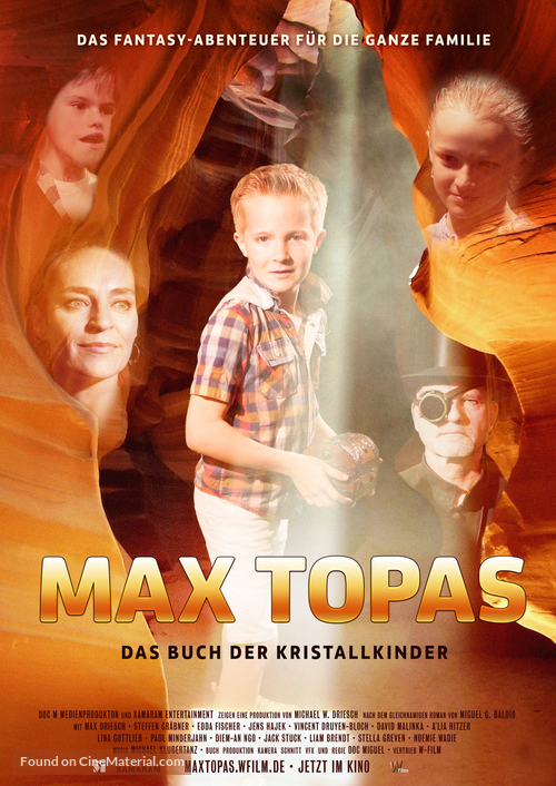 Max Topas - Das Buch der Kristallkinder - German Movie Poster