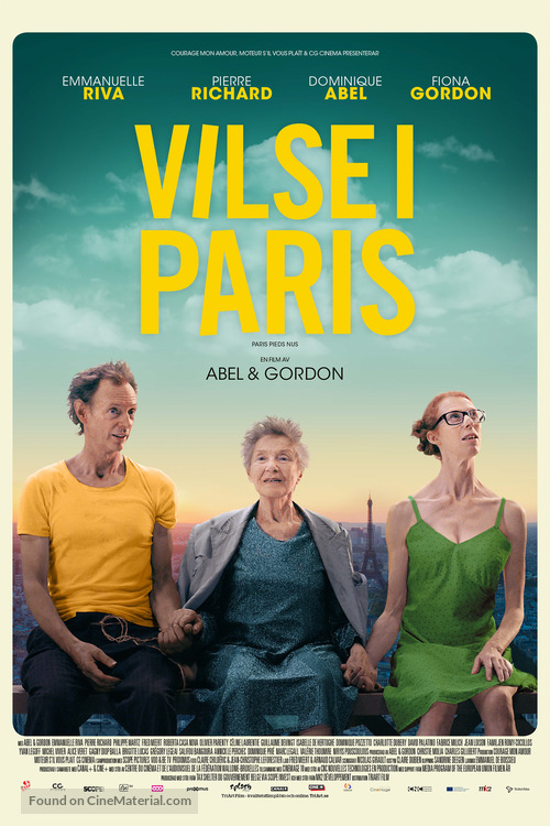 Paris pieds nus - Swedish Movie Poster