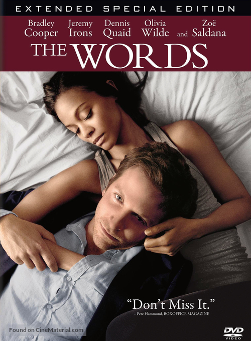 The Words - DVD movie cover