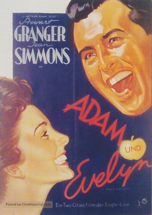Adam and Evelyne - German Movie Poster