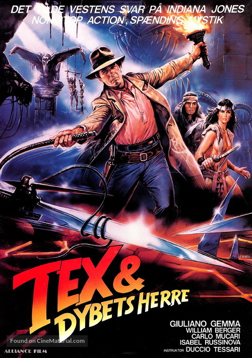 Tex e il signore degli abissi - Danish Movie Poster