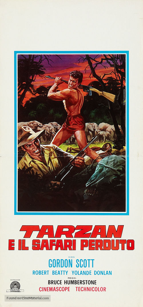 Tarzan and the Lost Safari - Italian Movie Poster