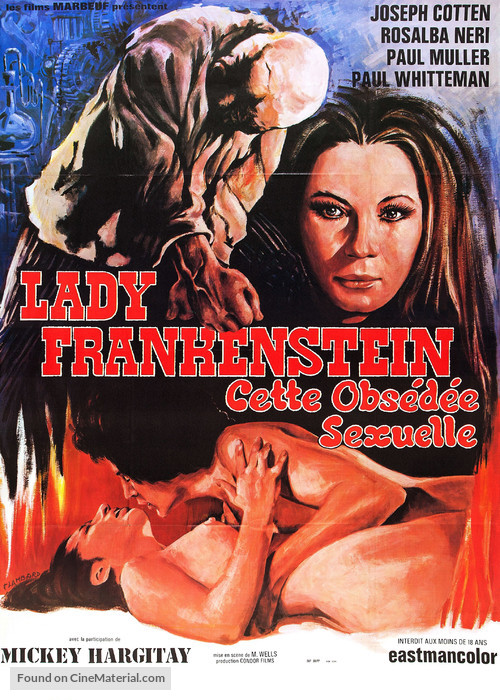 La figlia di Frankenstein - French Movie Poster