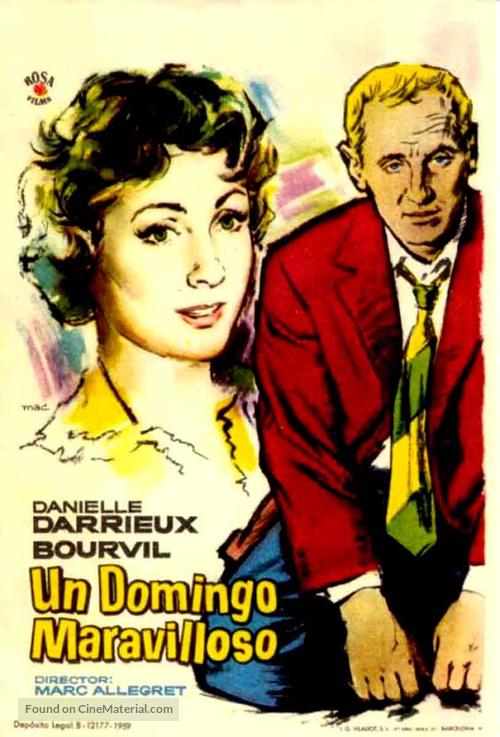 Un dr&ocirc;le de dimanche - Spanish Movie Poster