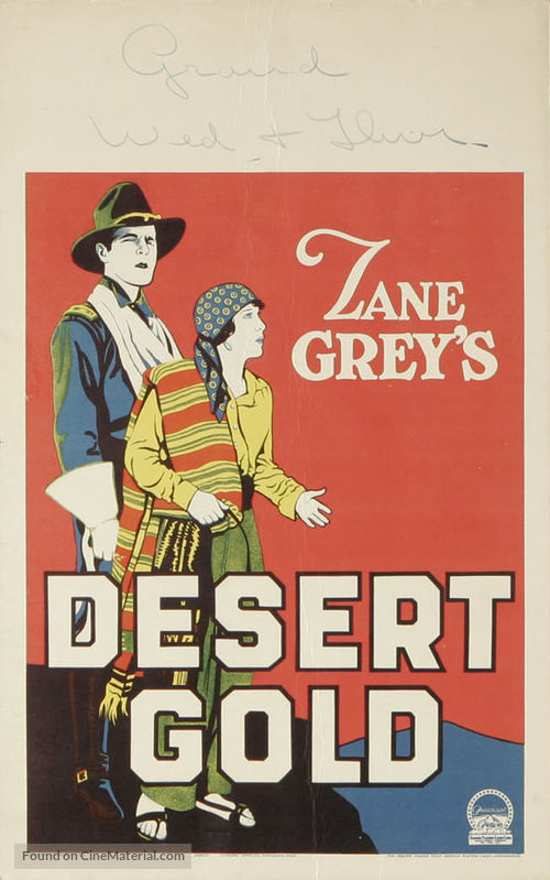 Desert Gold - Movie Poster